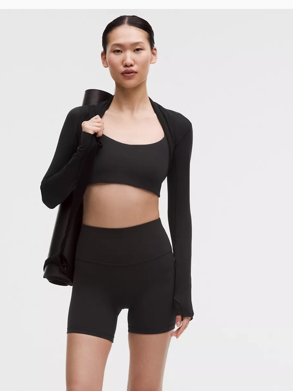 Lulelemon Align High Rise Black Shorts , 5 inch inseam, size 0